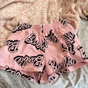 Barbie Logo Pink Athletic Shorts
